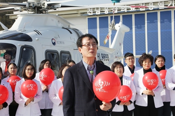 박우량 신안군수, 닥터헬기 소생캠페인 동참..