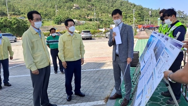 김영록 도지사, 신안군 제 8호 태풍「바비」대처 상황 현장점검 2