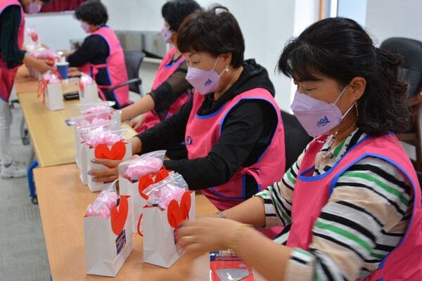 신안군생활개선회, 추석맞아 보건소 의료진에 반려식물 나눔..'16일, 보건소 의료진의 코로나 블루 해소를 위해 전달' 4