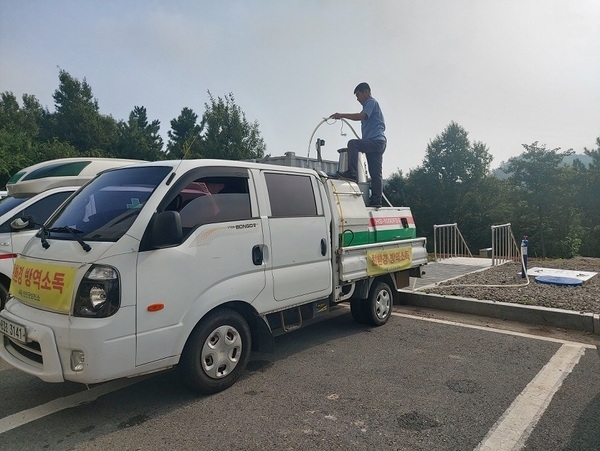 신안군, 하늘에서 내린 선물 재사용으로 기후변화 대응에 앞장서다..'방역 용수, 청소용수, 조경용수 등 적극 활용' 3