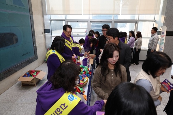 신안군 청렴 온도 상승을 위한 출근길..