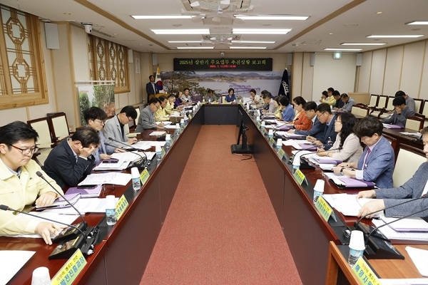 신안군, 2025년 상반기 주요업무 추진상황 보고회 개최..'군수 권한대행 주재로 167건 현안 점검 및 적극 대응 방안 논의' 2